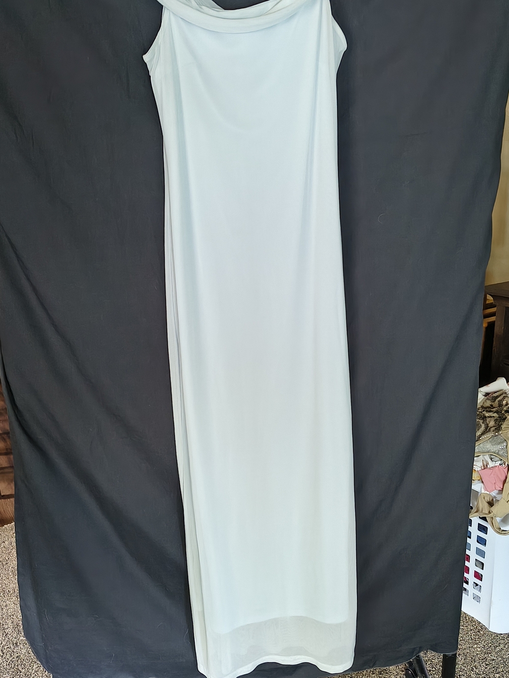 wild fable Baby Blue Cowl Neck Maxi Dress